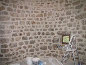 Les murs intérieurs des 2 tours