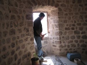 Les vitraux de la tour de garde