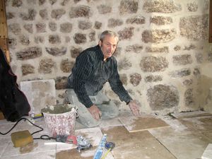 Dallage de la tour de garde