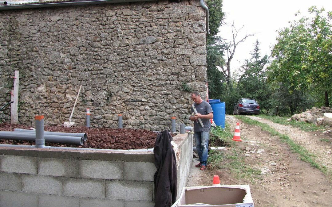 La dalle de l’extension est terminée