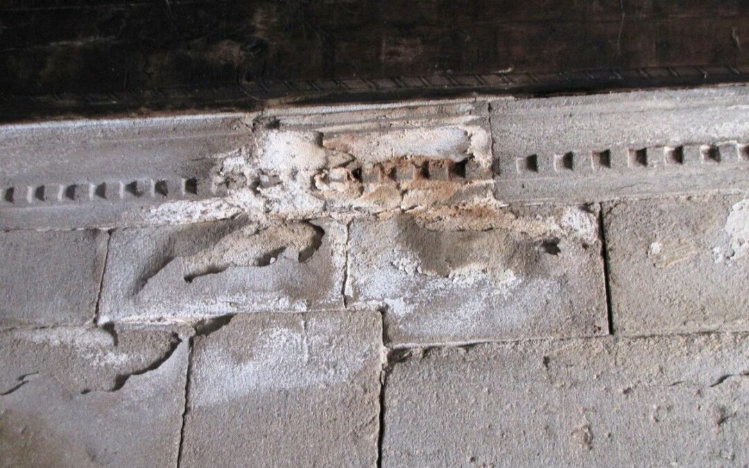 Restauration de la cheminée du premier niveau …